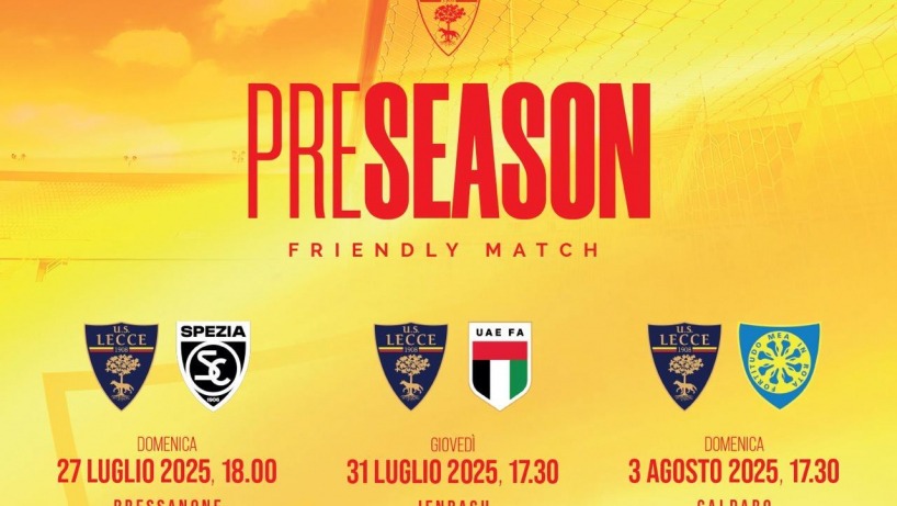 Amichevoli preseason 2025