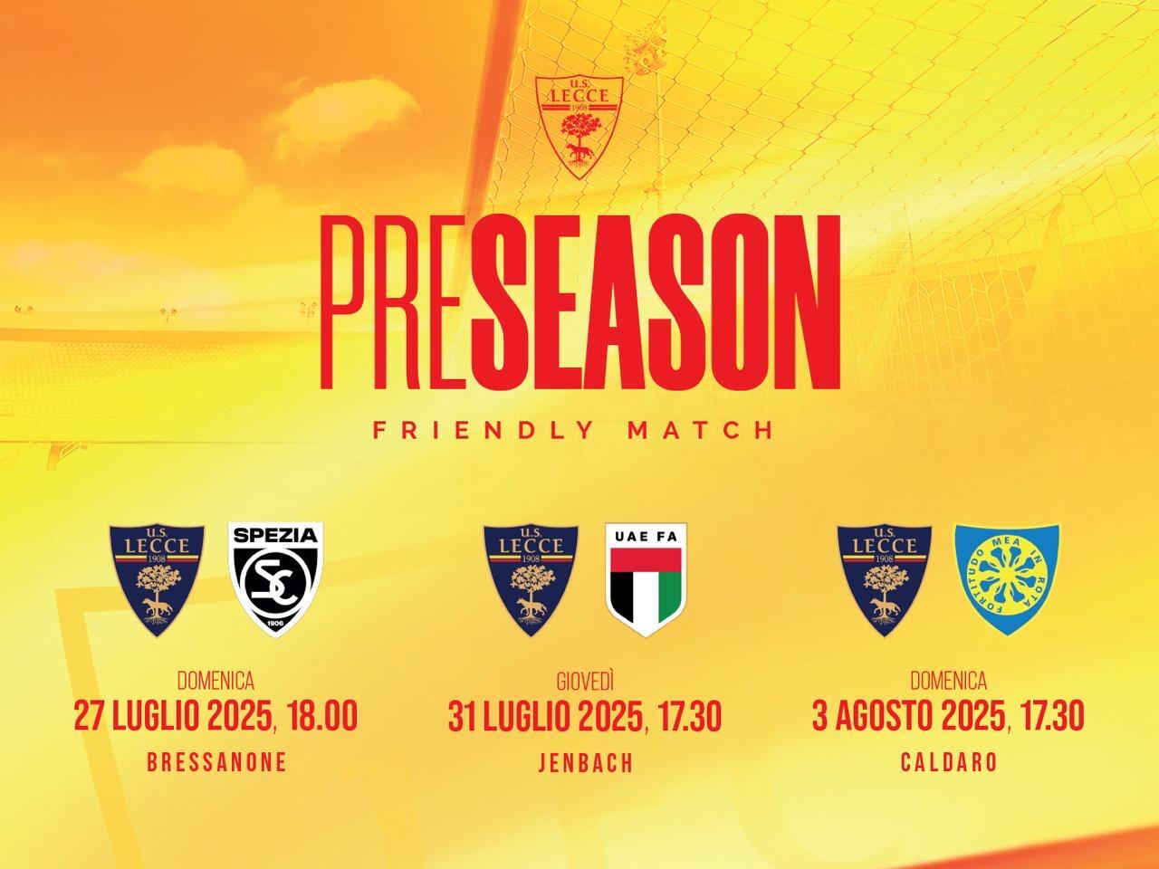 Amichevoli preseason 2025